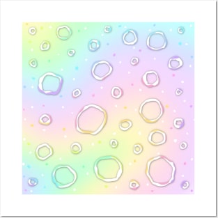 Pretty Pastel Rainbow Design Posters and Art